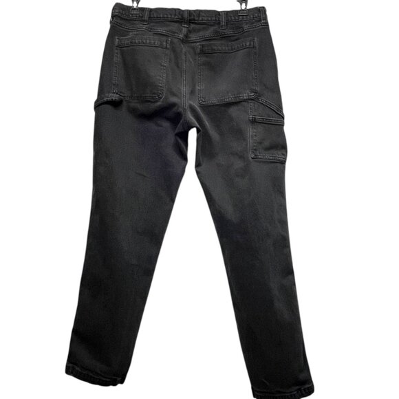 Abercrombie & Fitch Jeans Mens LABELED 36x34 Faded Black Athletic Loose Vintage - Picture 3 of 10